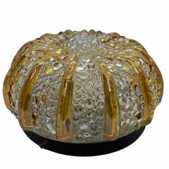 Organic Bubble Glass Pattern Limburg Flush Mount Ceiling Light, 1960s