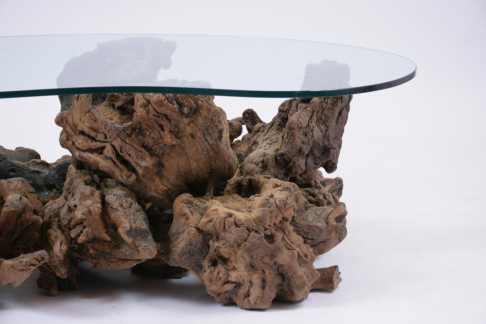 Bleached Organic Walnut Wood Coffee Table