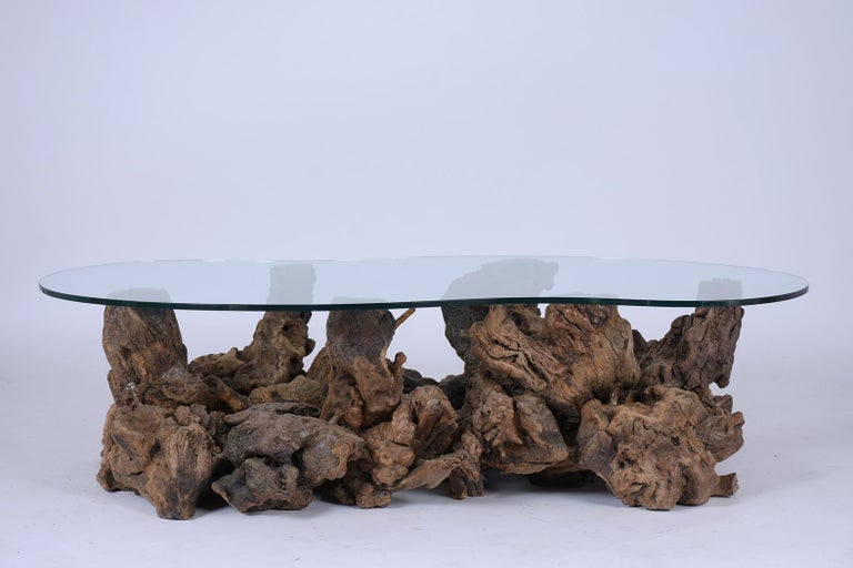 Organic Burl Wood Freeform Coffee Table For Sale at 1stDibs