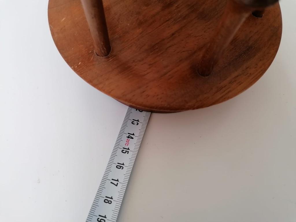 Organic Candlesticks, Turned Teak, Sweden For Sale 2