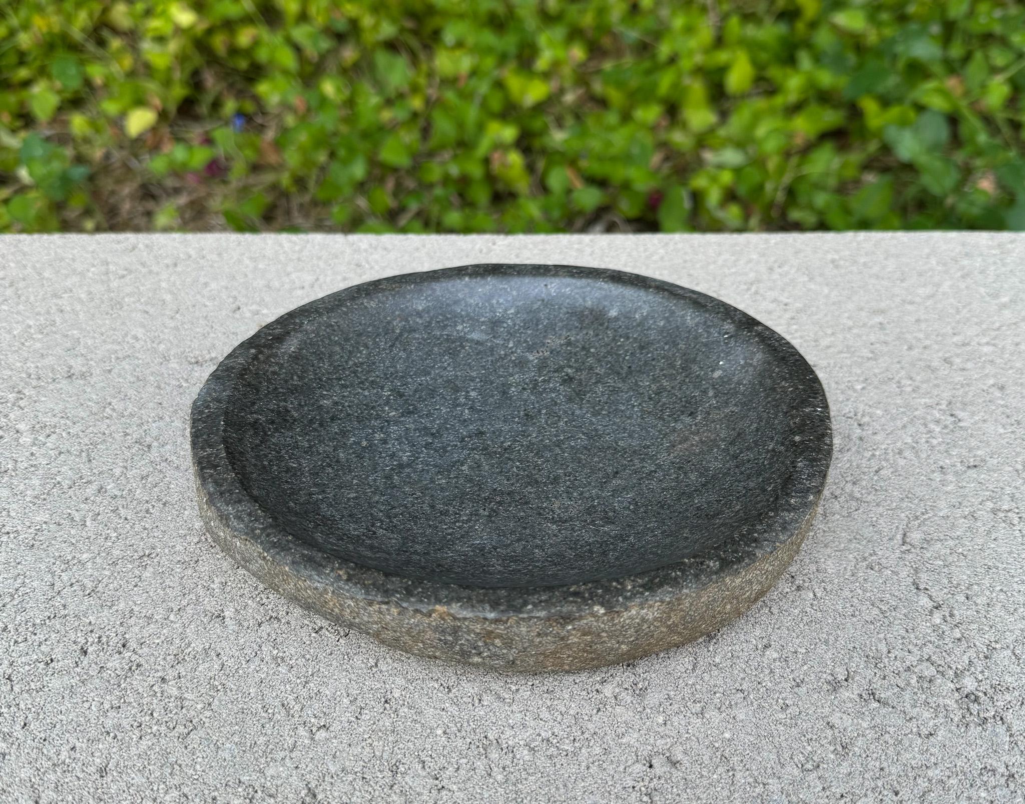 Organic Carved Natural Stone Bowl. 