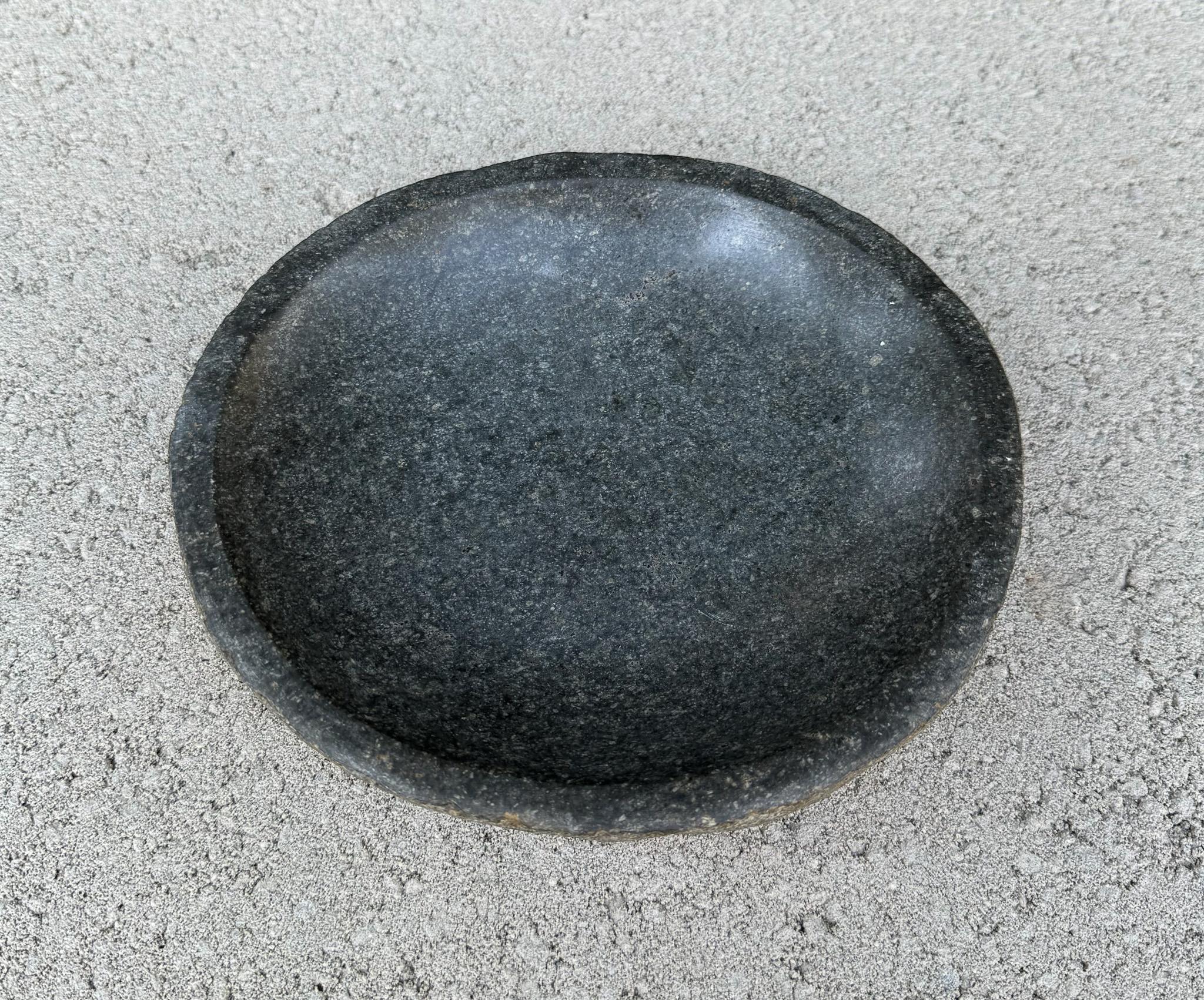 Organic Carved Natural Stone Bowl For Sale 2