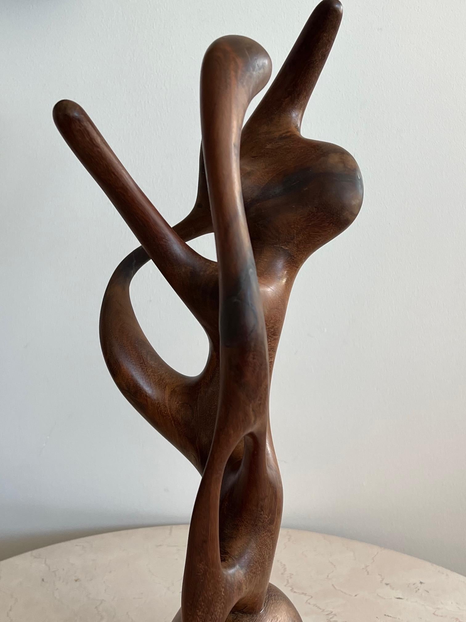 American Organic Carved Wood Sculpture 1992