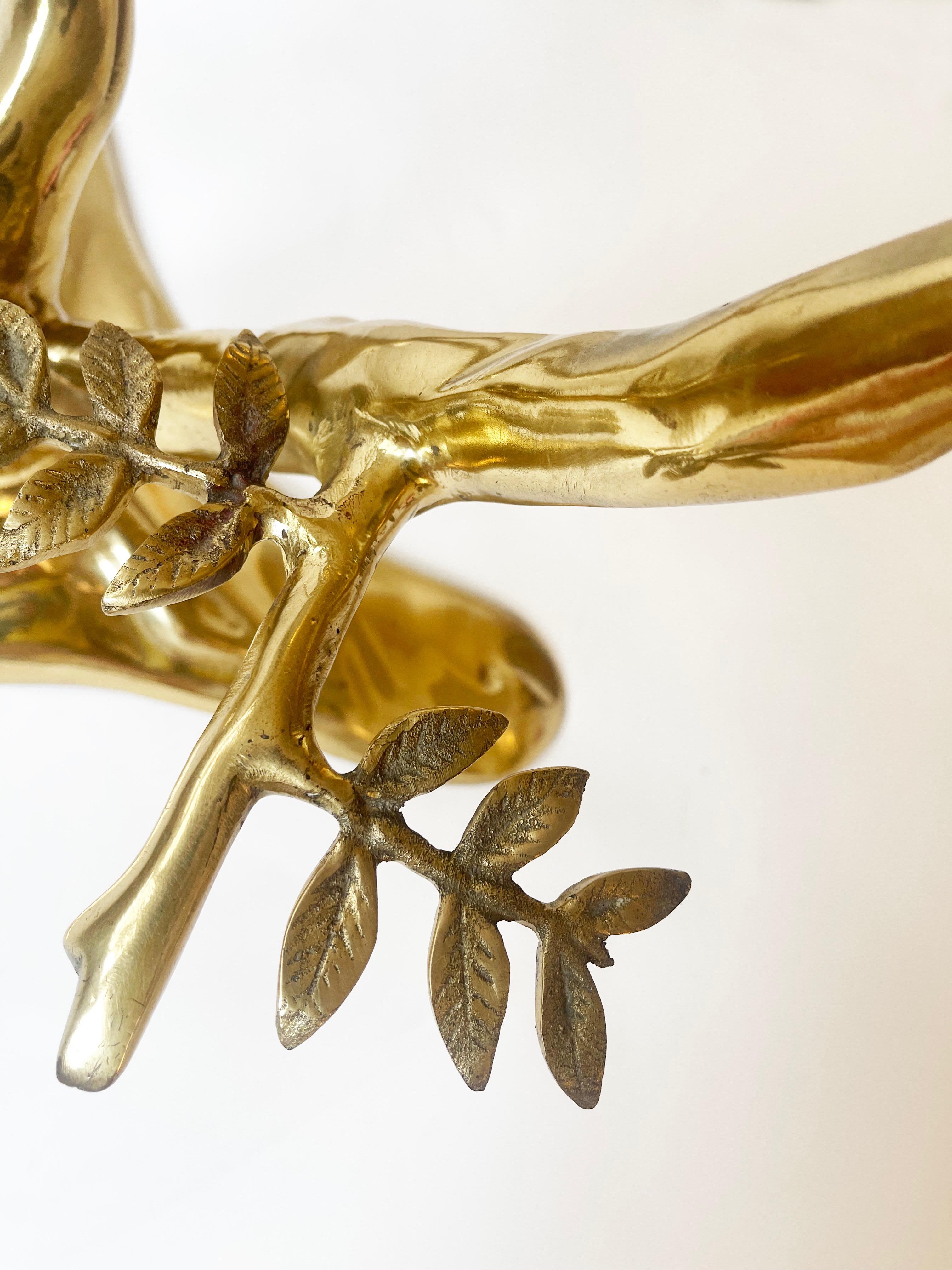 Organic Cast Brass 'Bonsai Tree' Coffee Table in the Style of Willy Daro In Good Condition For Sale In Andernach, DE