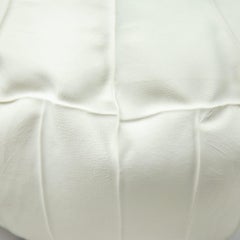 Organic White Ceramic Kawa Vessel, Large 02, Leather Cast Porcelain Vase