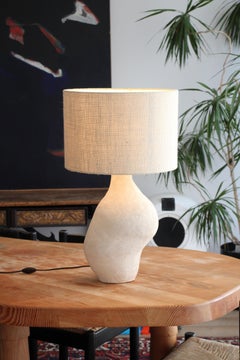 Organic ceramic lamp in the style of Valentine Schlegel