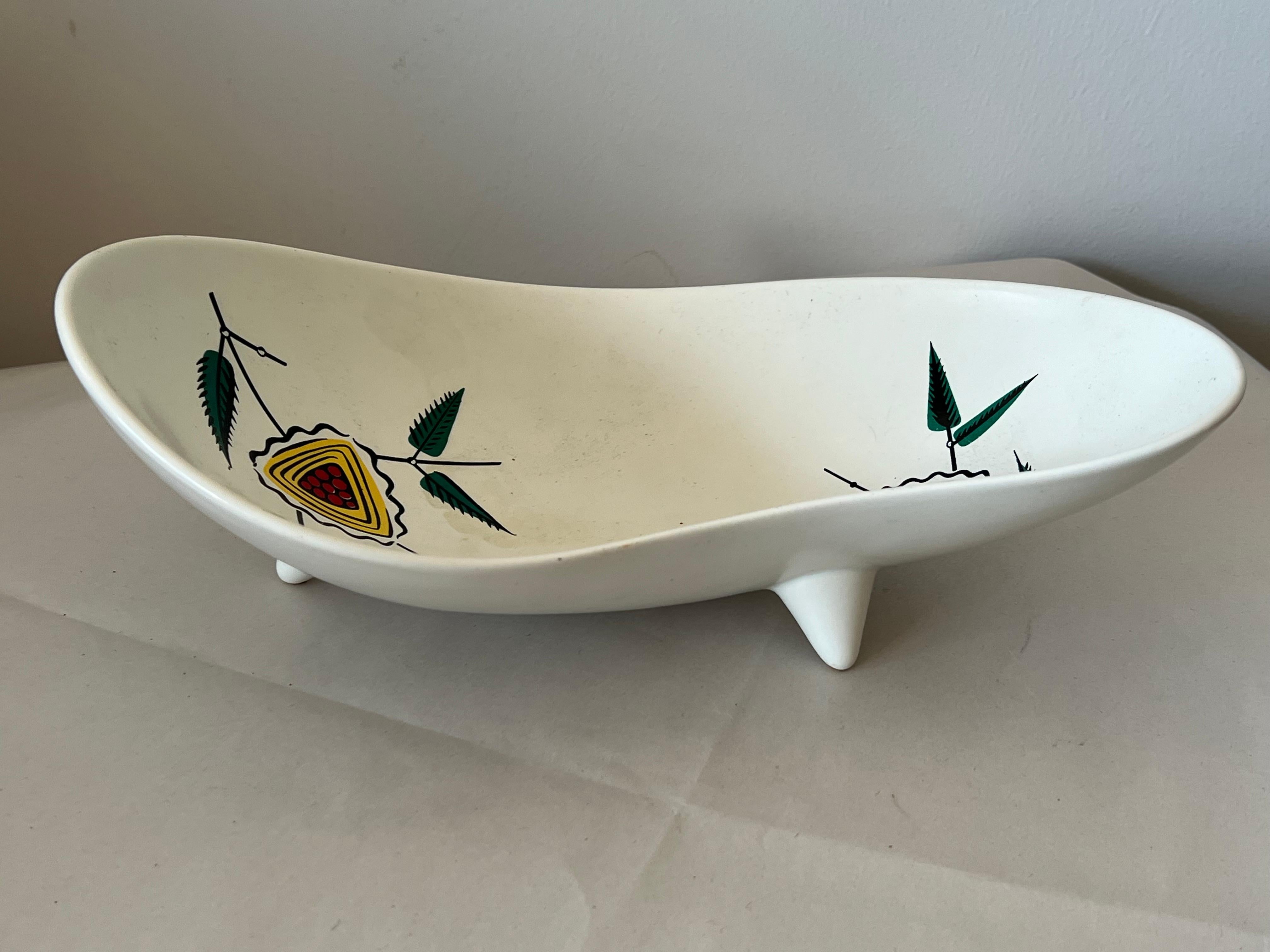 British Organic Ceramic Platter By Wade England For Sale