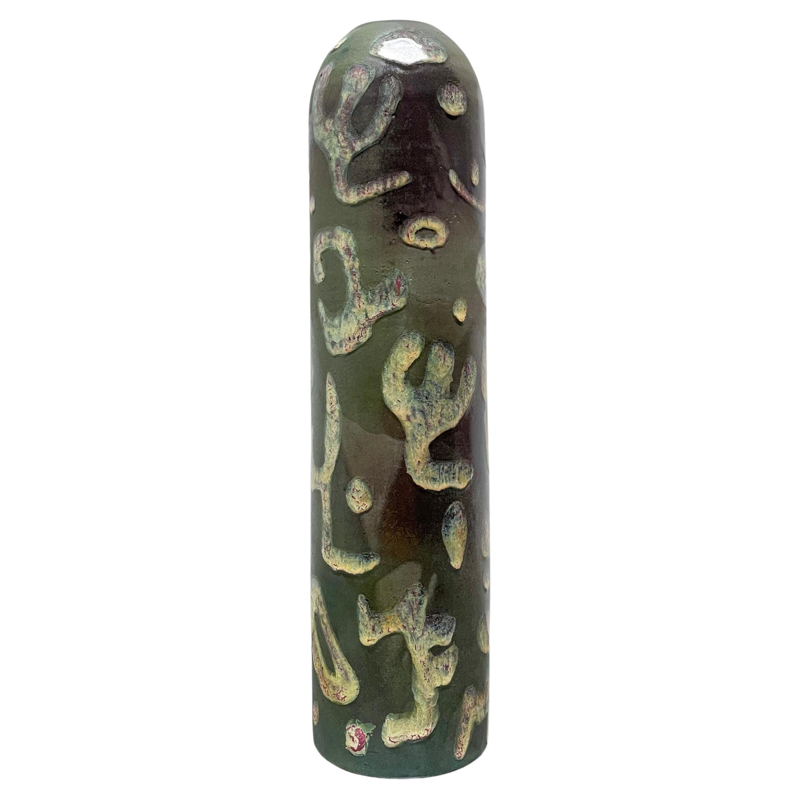 Vase Urban Wabi, Totem sculptural en céramique organique des années 1970