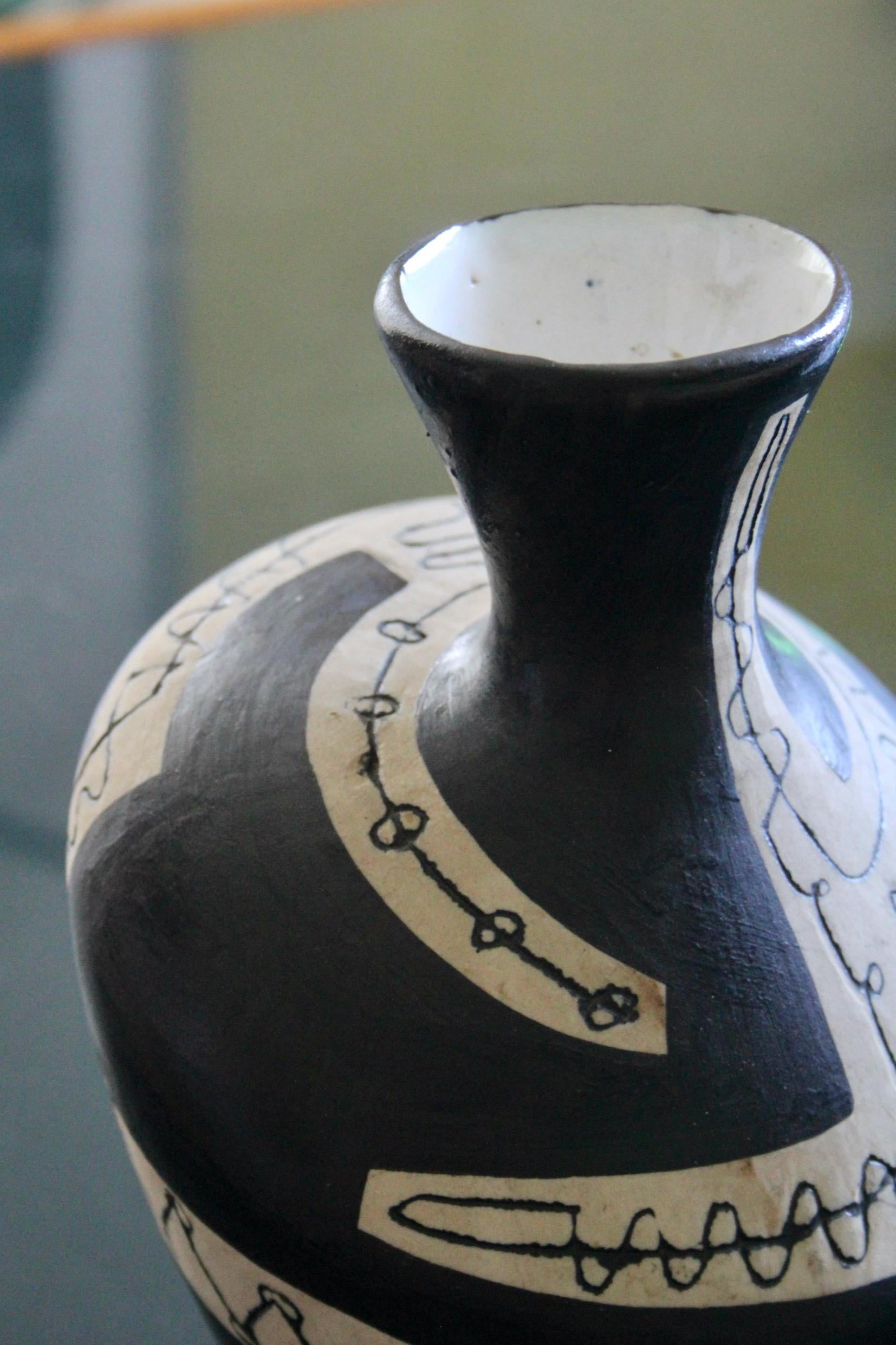 Mid-20th Century Organic ceramic vase For Sale