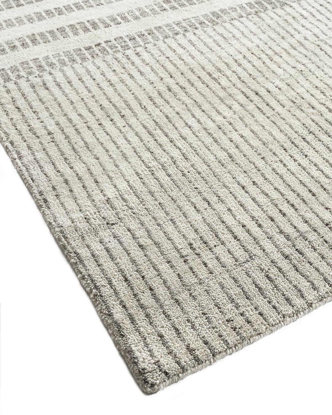 Organic Checker Contemporary Gray Area Rug  10' x 14' For Sale 6