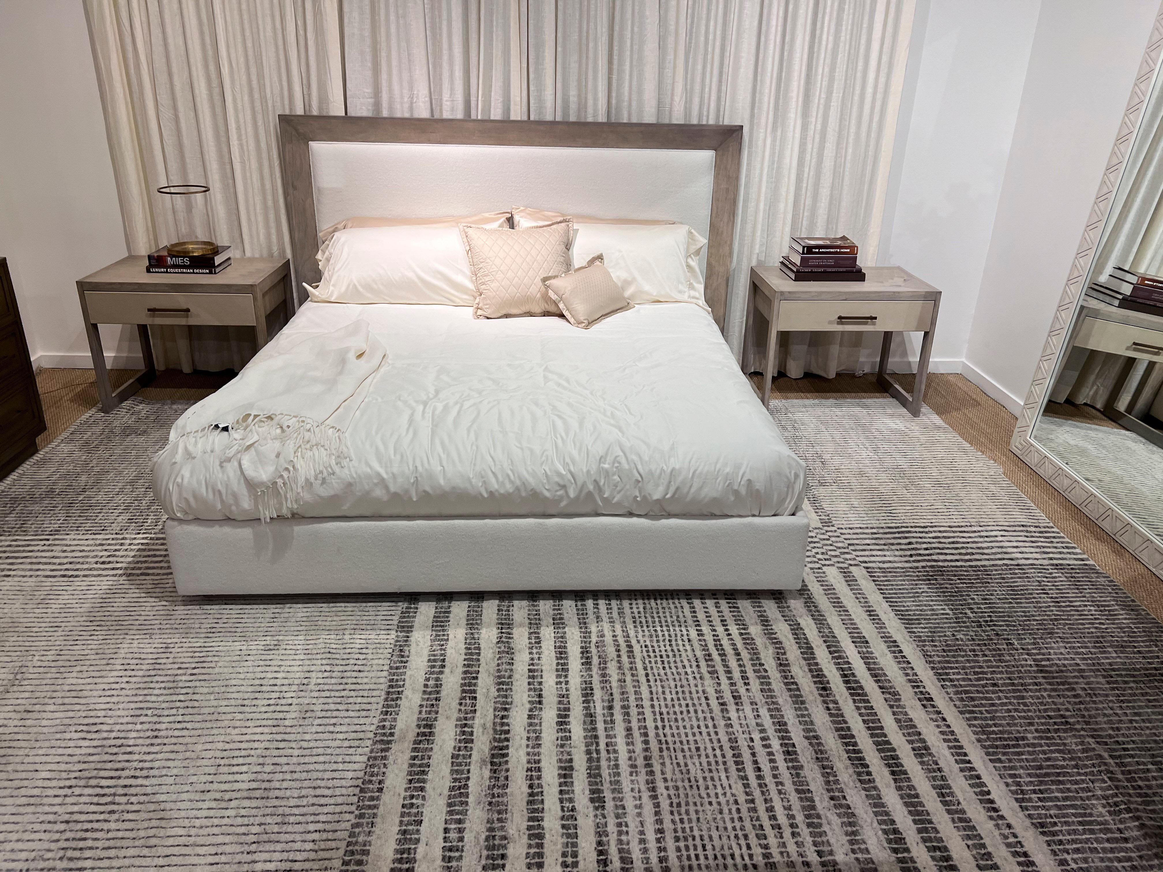 Organic Checker Contemporary Gray Area Rug  9' x 11'10 For Sale 8