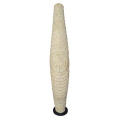 Organic Coastal Sculptural Woven Floor Lamp