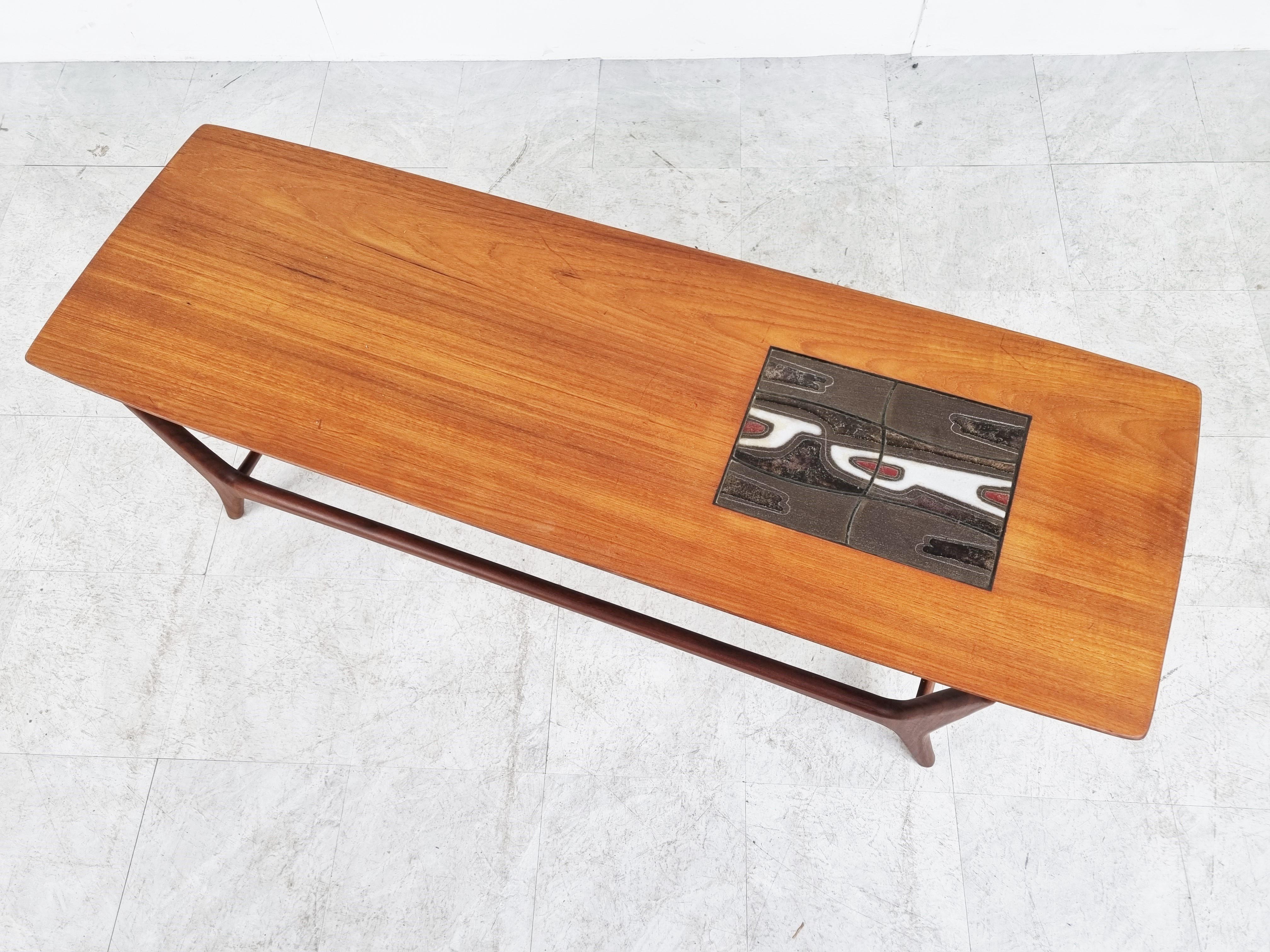 Organic Coffee Table by Louis Van Teeffelen for WEBE, The Netherlands, 1960s 5