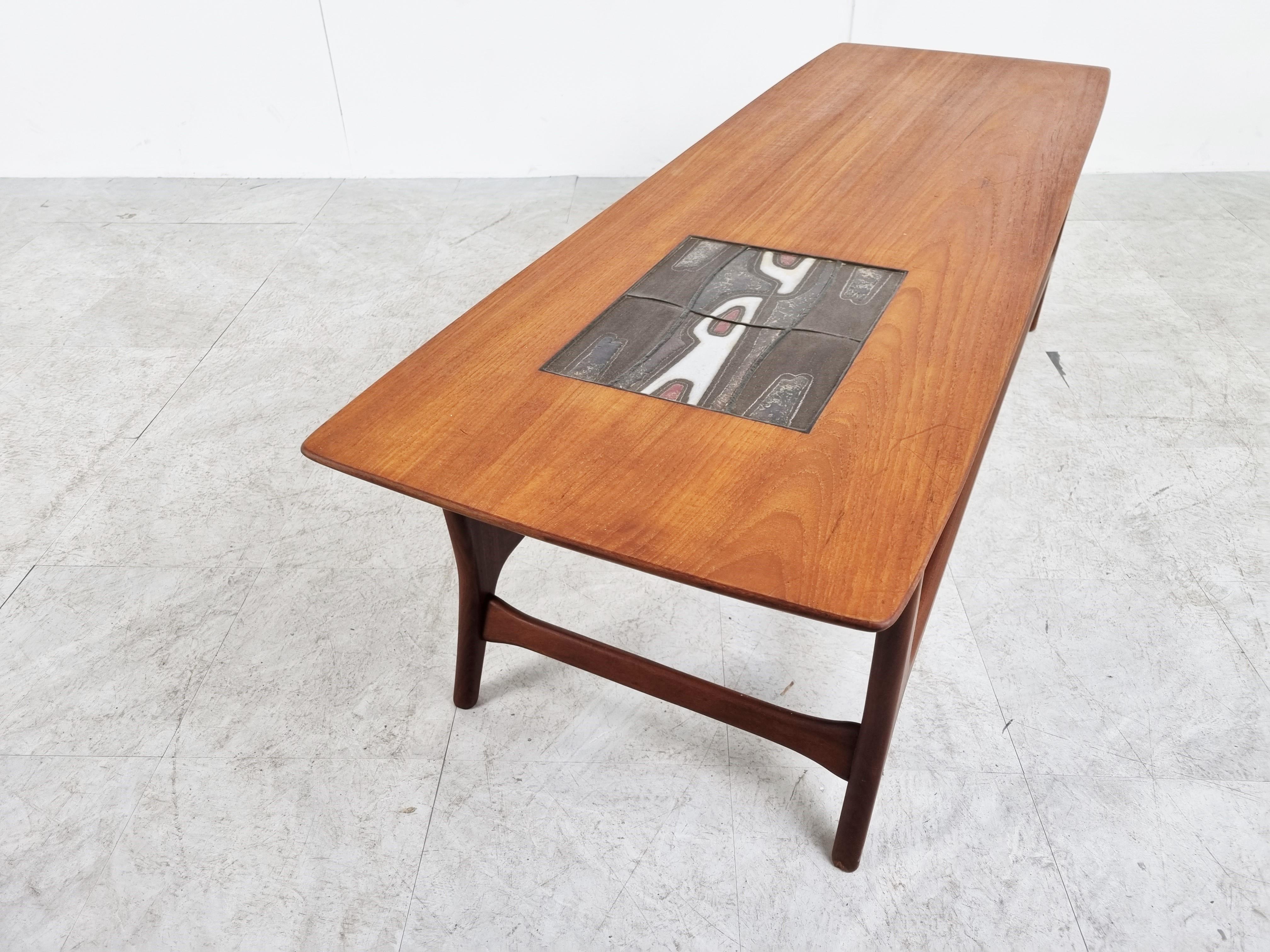 Organic Coffee Table by Louis Van Teeffelen for WEBE, The Netherlands, 1960s 3