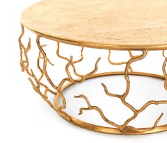 Organic Antique Gold Coffee Table Etna