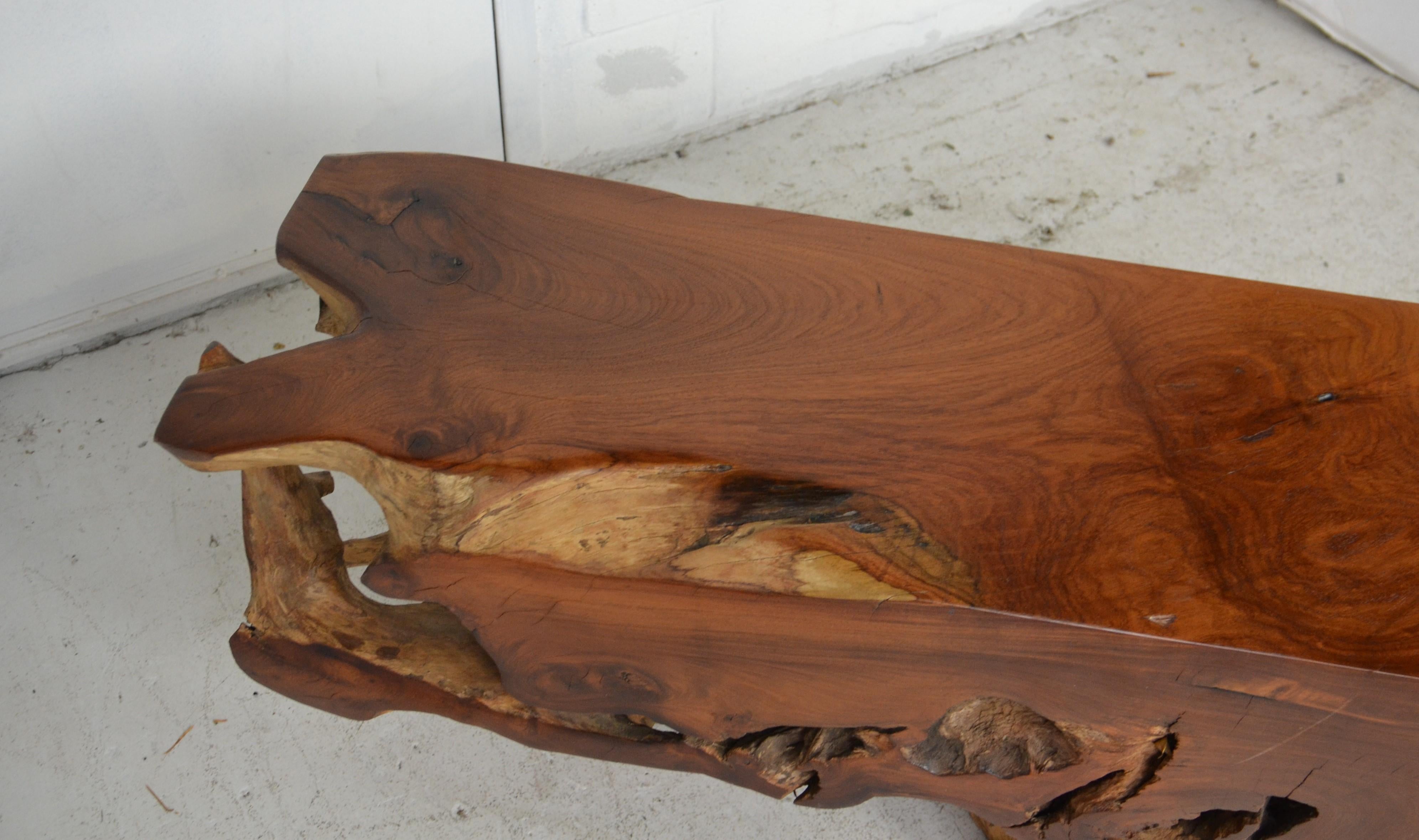 Organic Wood Bench In Good Condition In Pomona, CA
