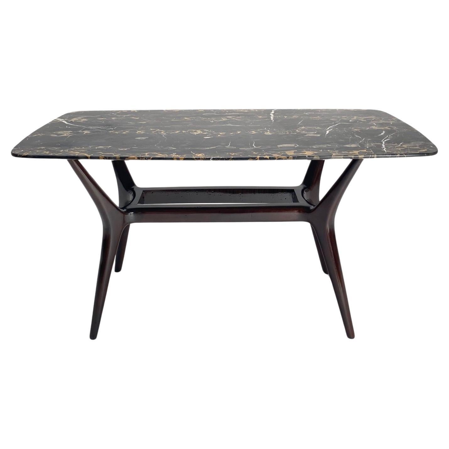 Organischer Couchtisch im Stil von Gio Ponti, Marmor, Italien 1950er Jahre