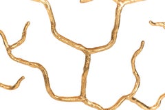 Etna Organic Console Table in Antique Gold