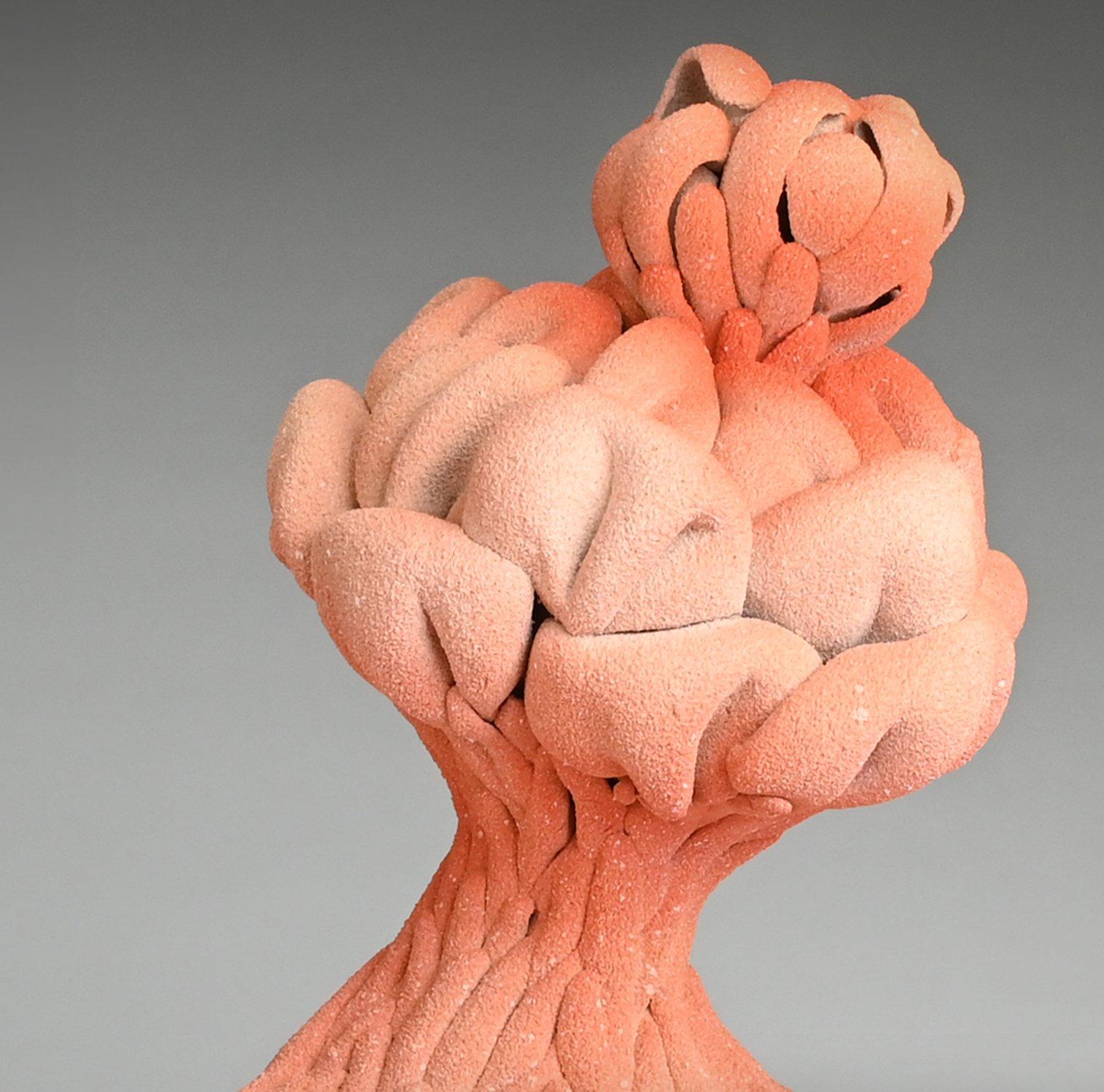 XXIe siècle et contemporain Sculpture abstraite en corail organique, Toni Losey en vente