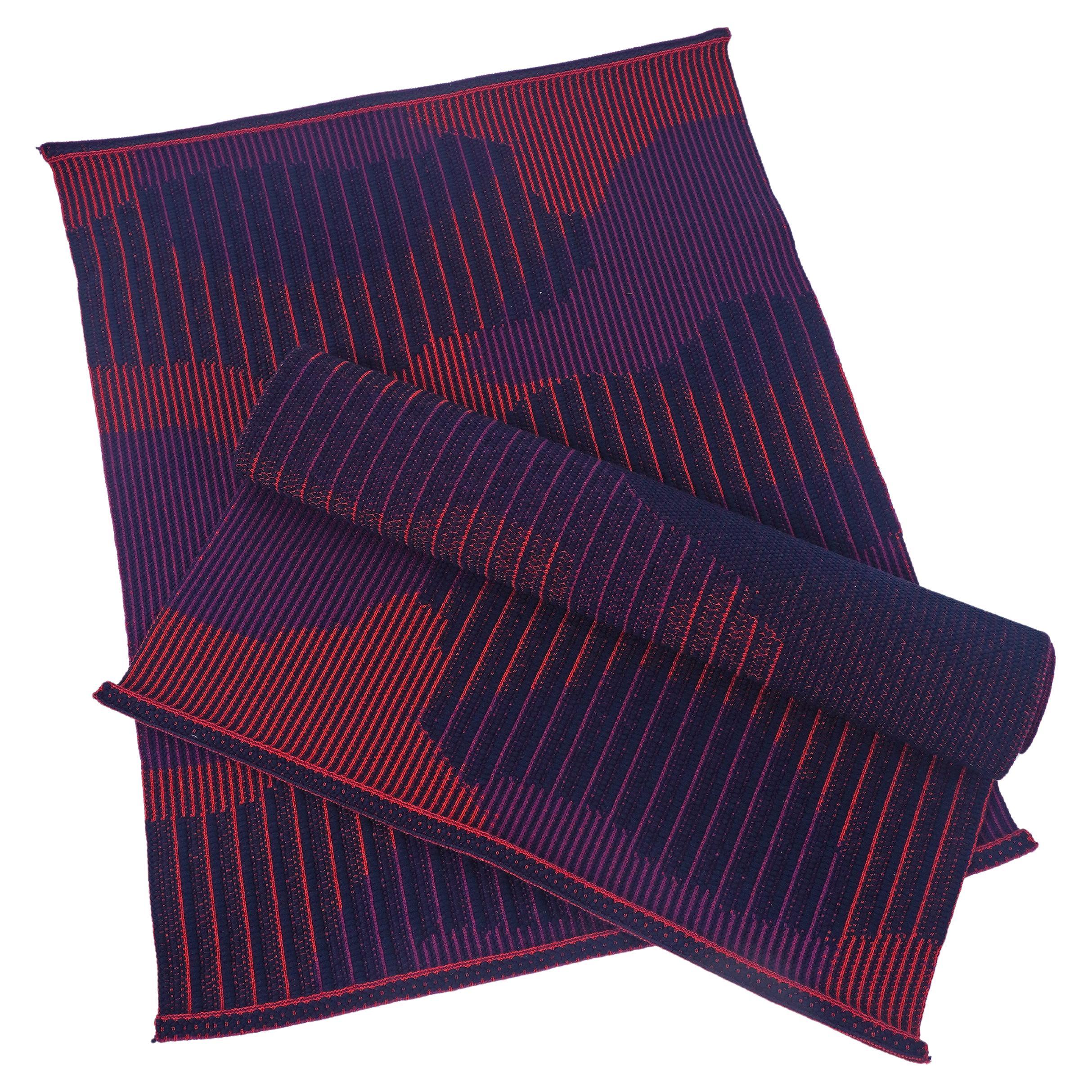 Organic Cotton Table Mat in Red/Purple (set of 2)