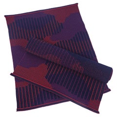Organic Cotton Table Mat in Red/Purple (set of 2)