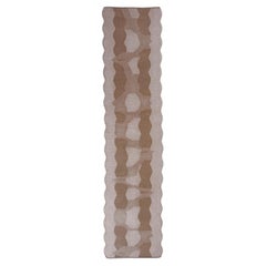 Runner da tavola in cotone organico/viscosa di colore beige