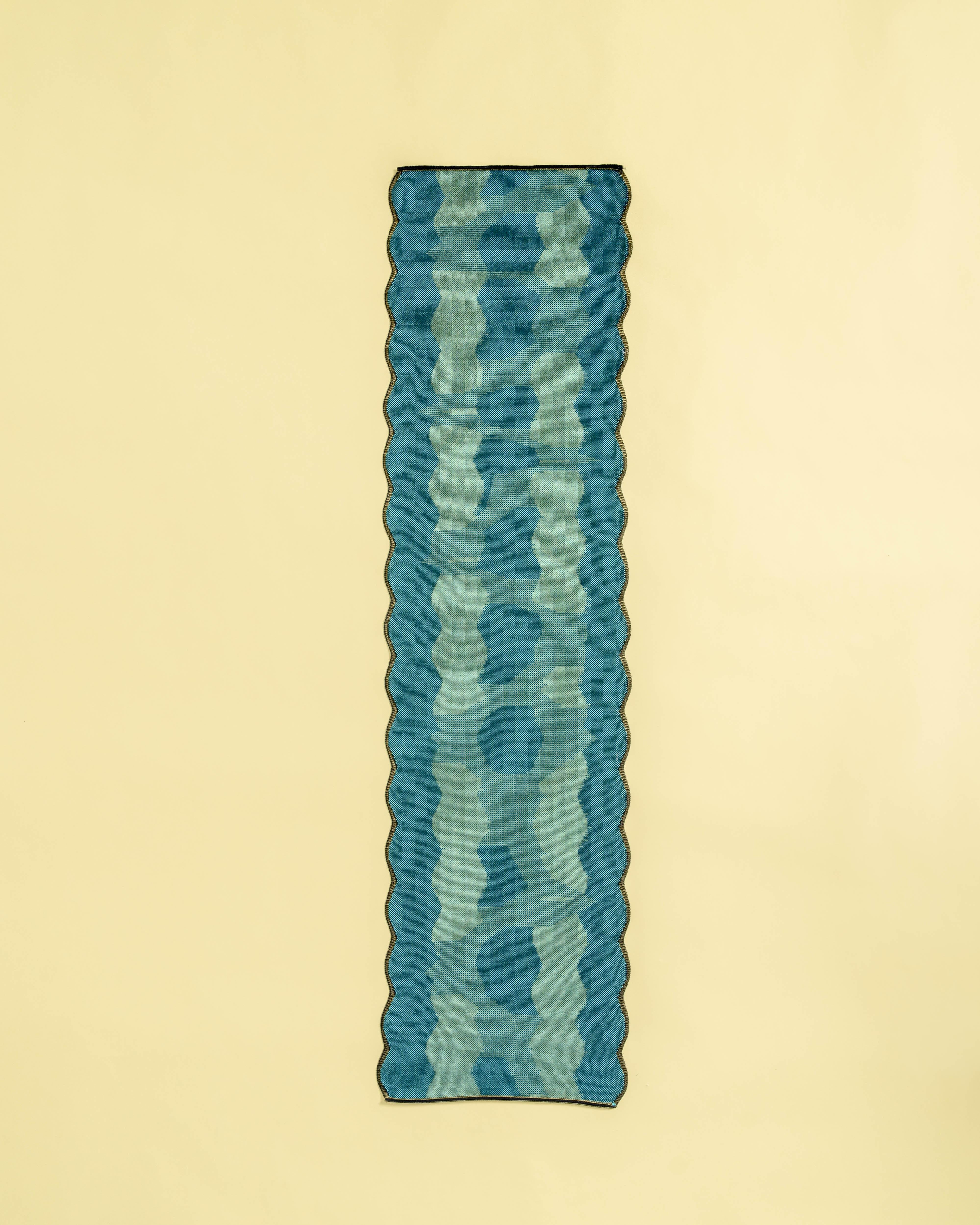 Coton Chemin de table en coton bio/Viscose en vert en vente