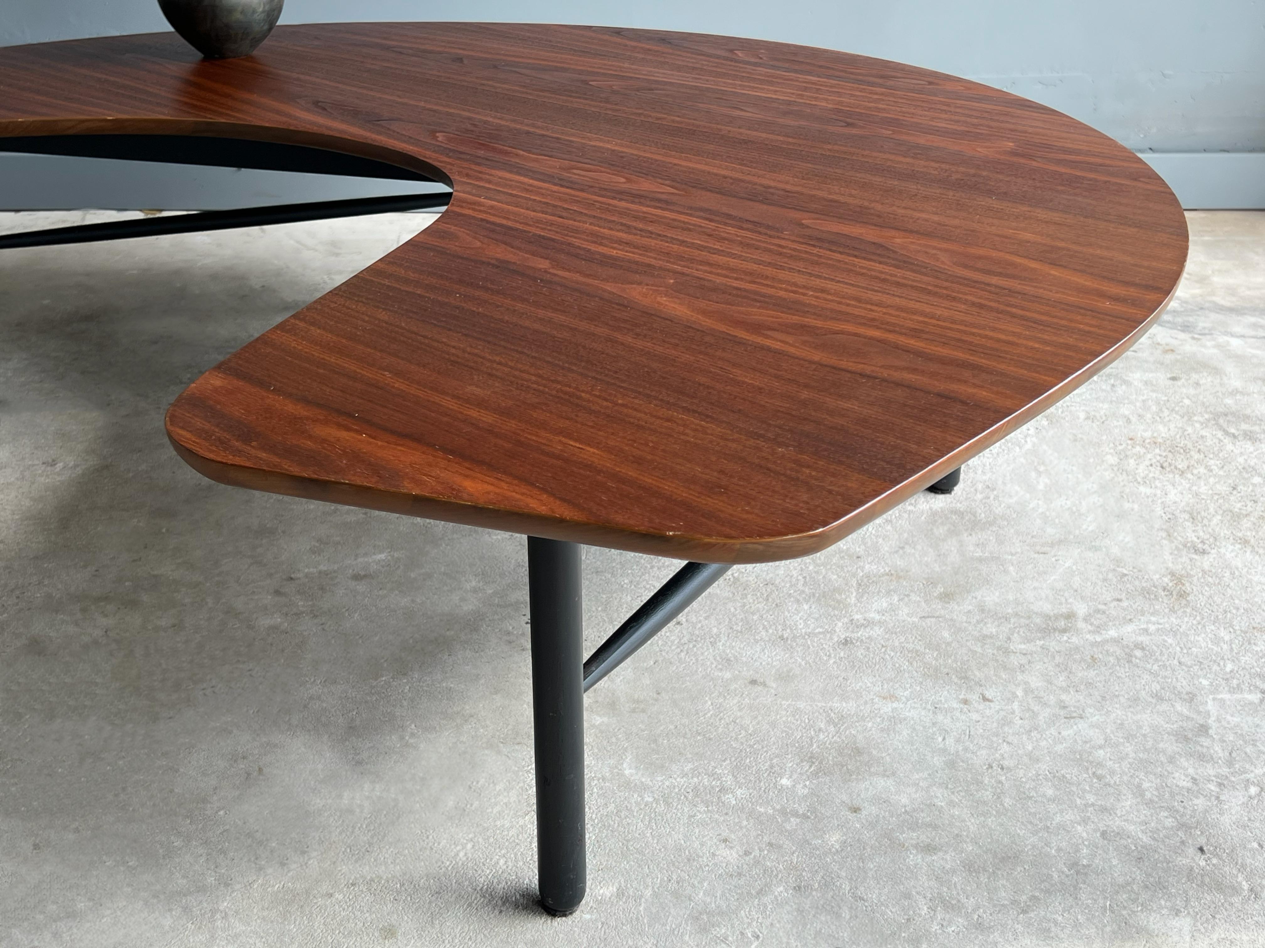 crescent table