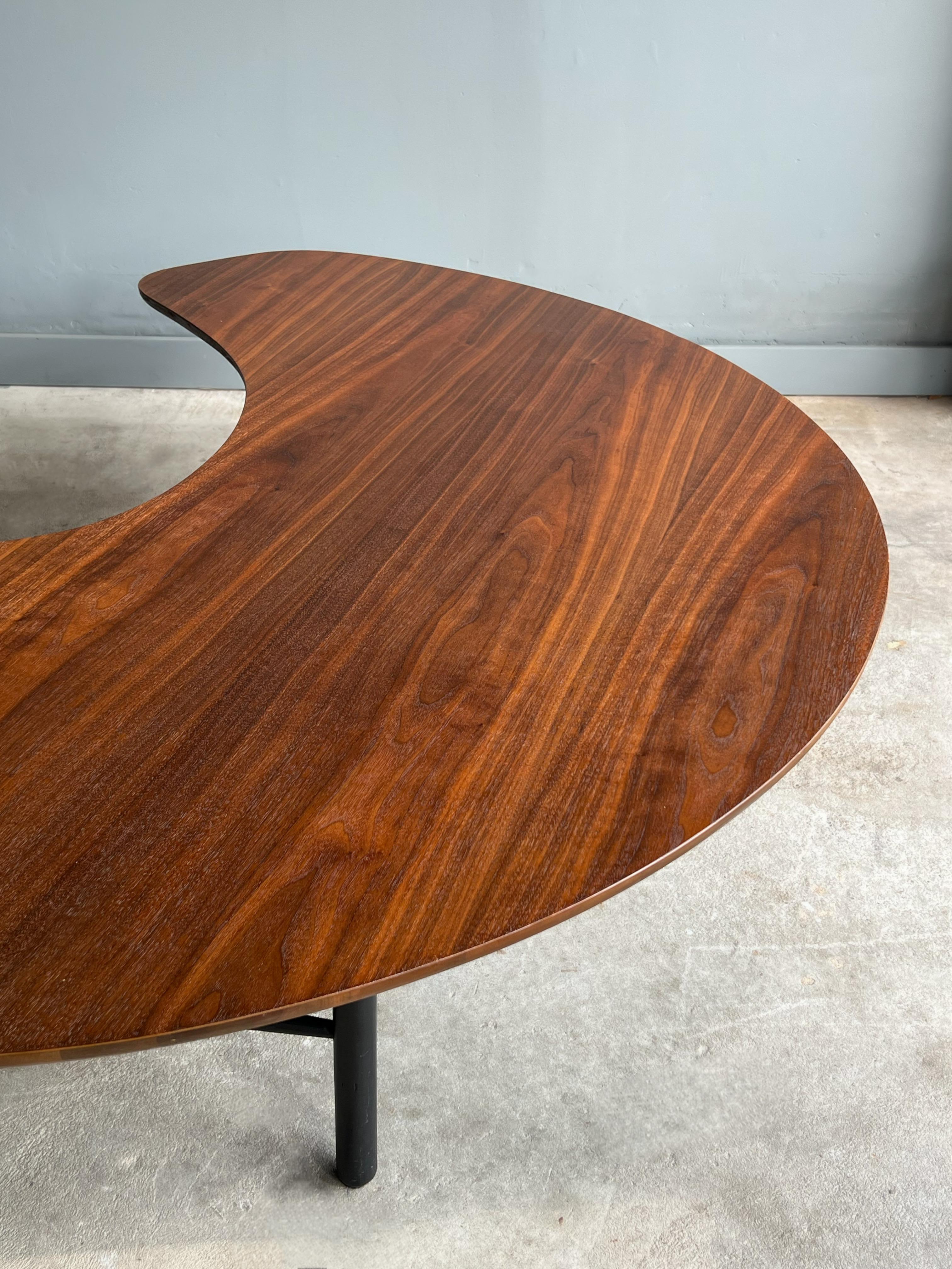 crescent coffee table