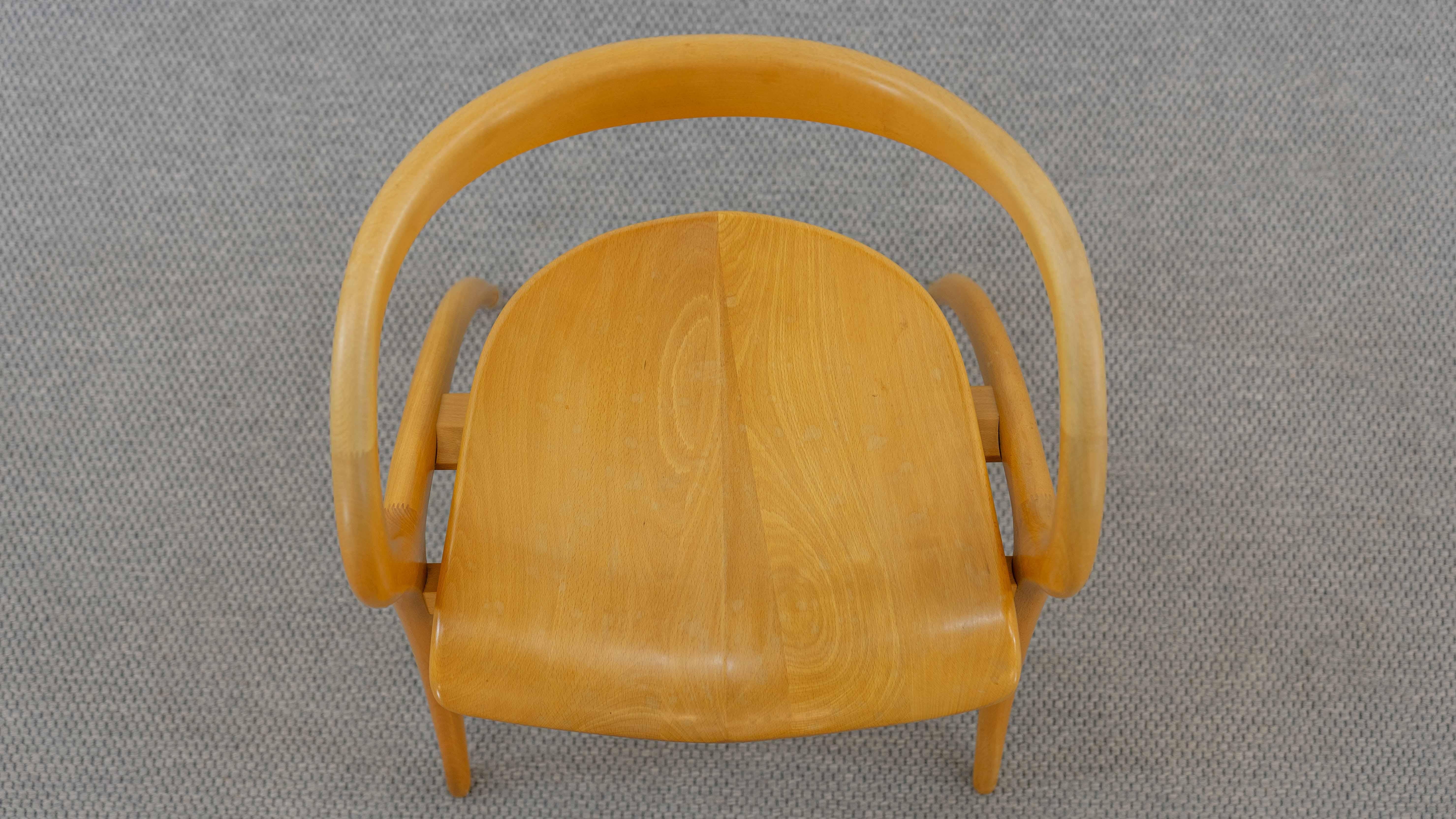 Organic Curved Armchair by A. Sibau, Italy 4