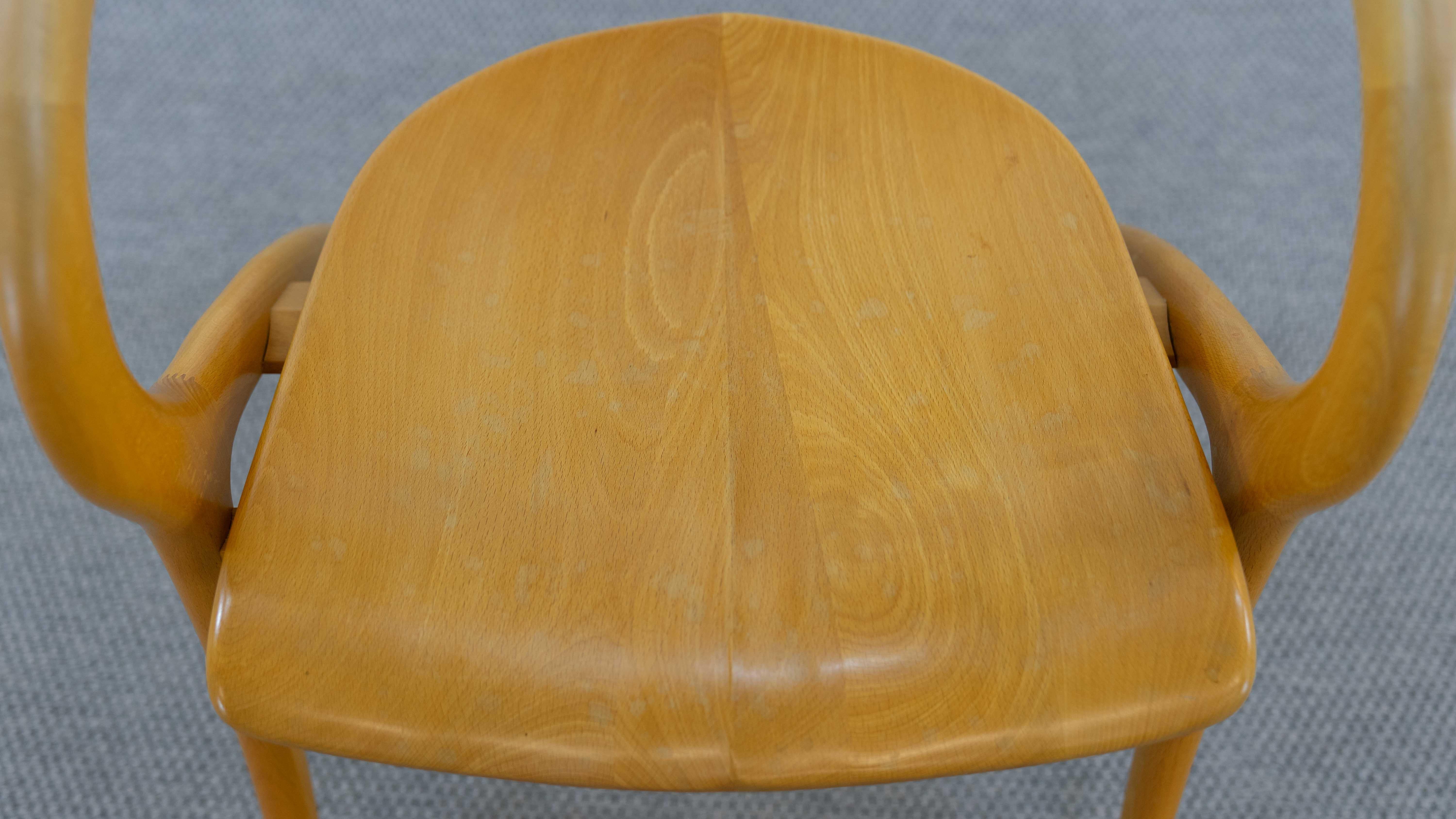 Organic Curved Armchair by A. Sibau, Italy 5