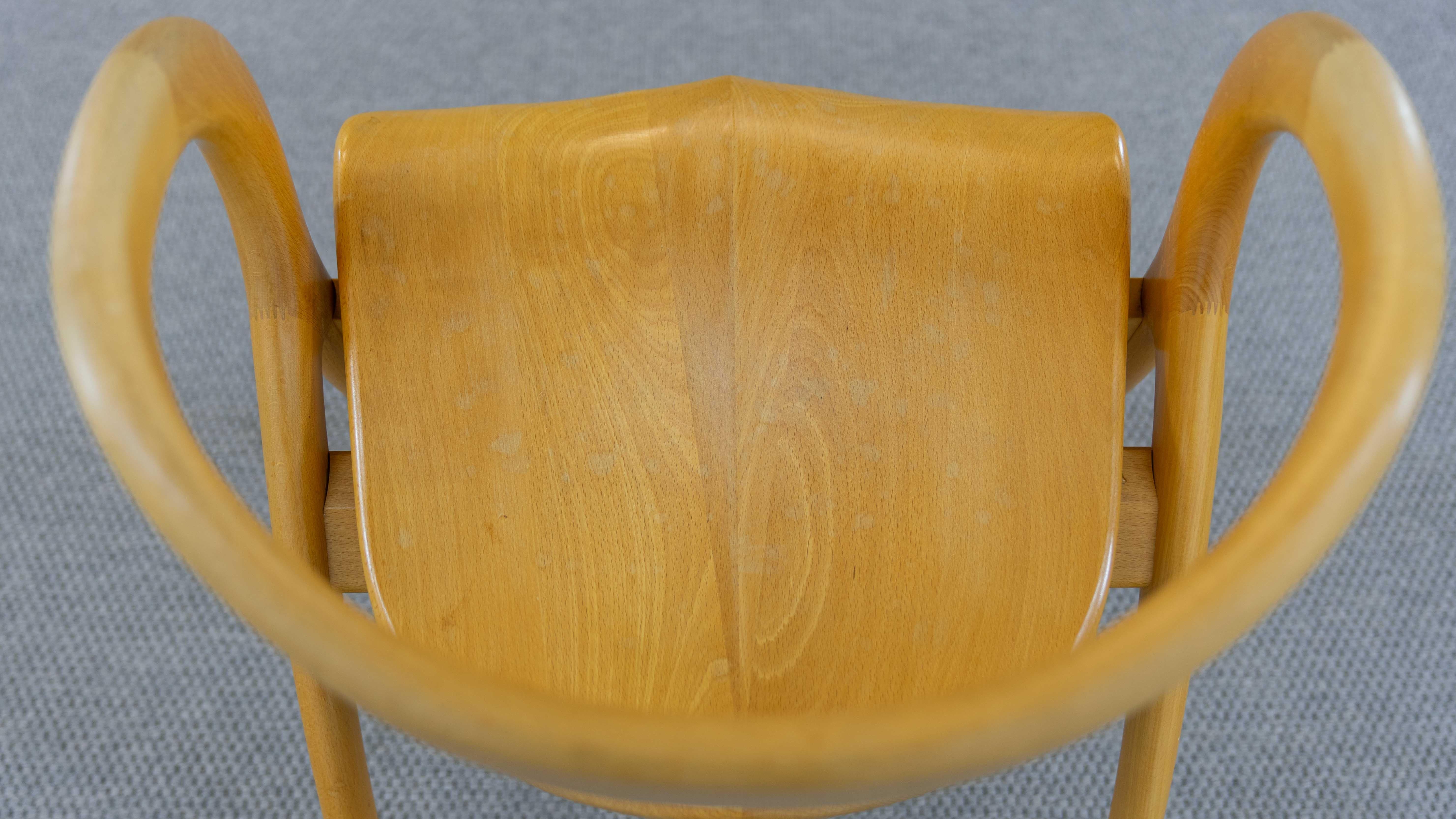 Organic Curved Armchair by A. Sibau, Italy 6