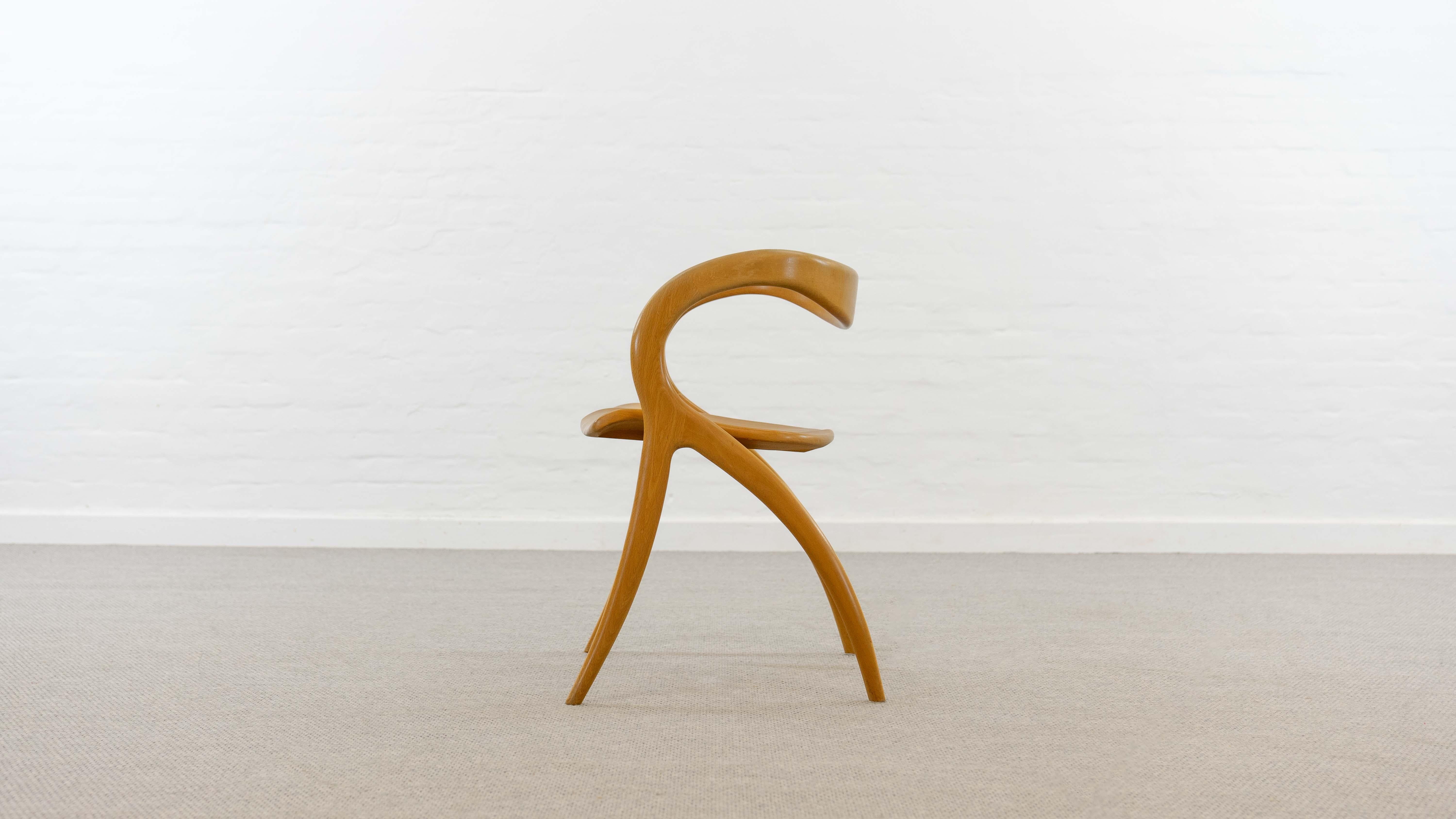 Organic Modern Organic Curved Armchair by A. Sibau, Italy