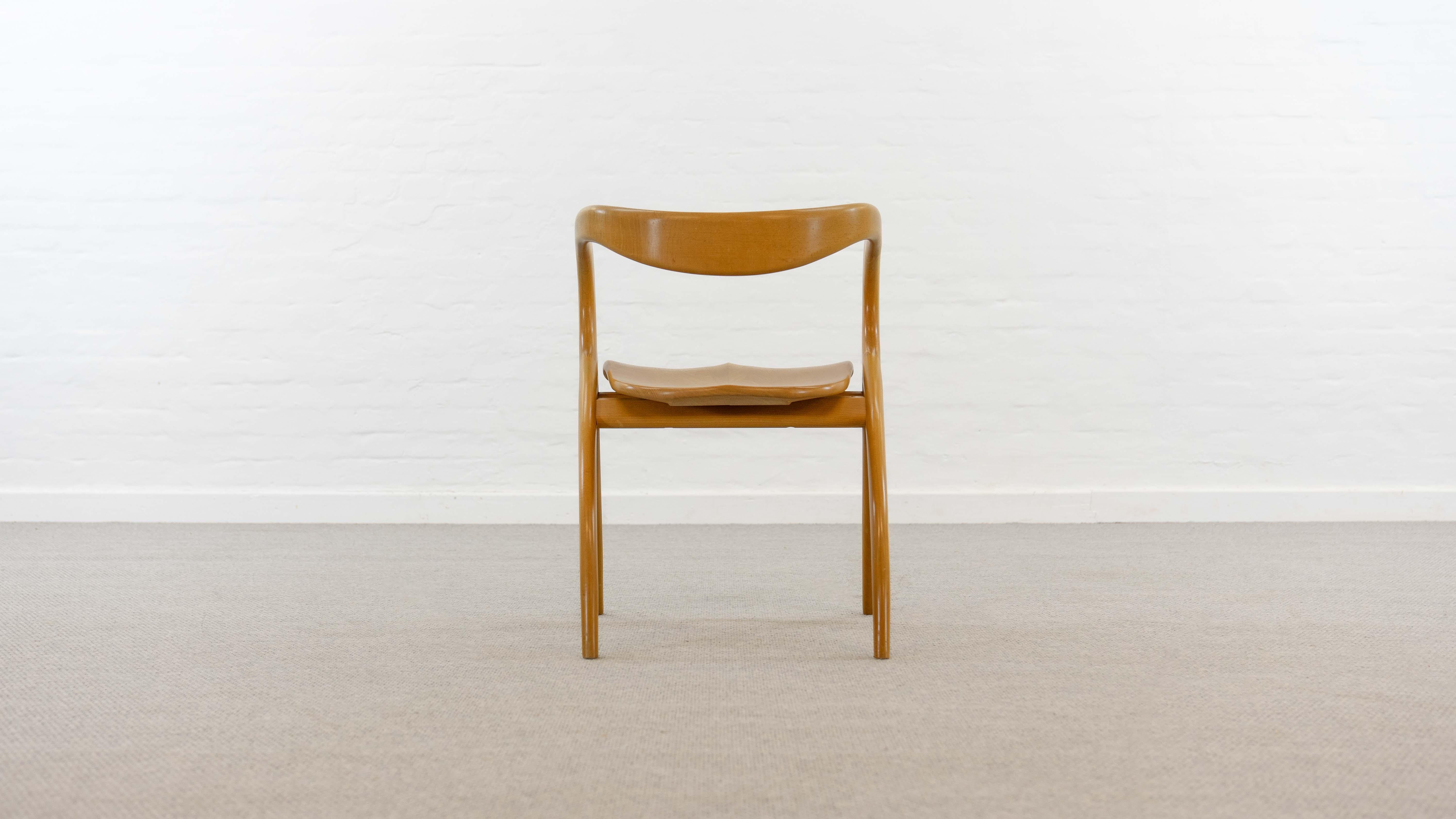 Organic Curved Armchair by A. Sibau, Italy In Good Condition In Halle, DE