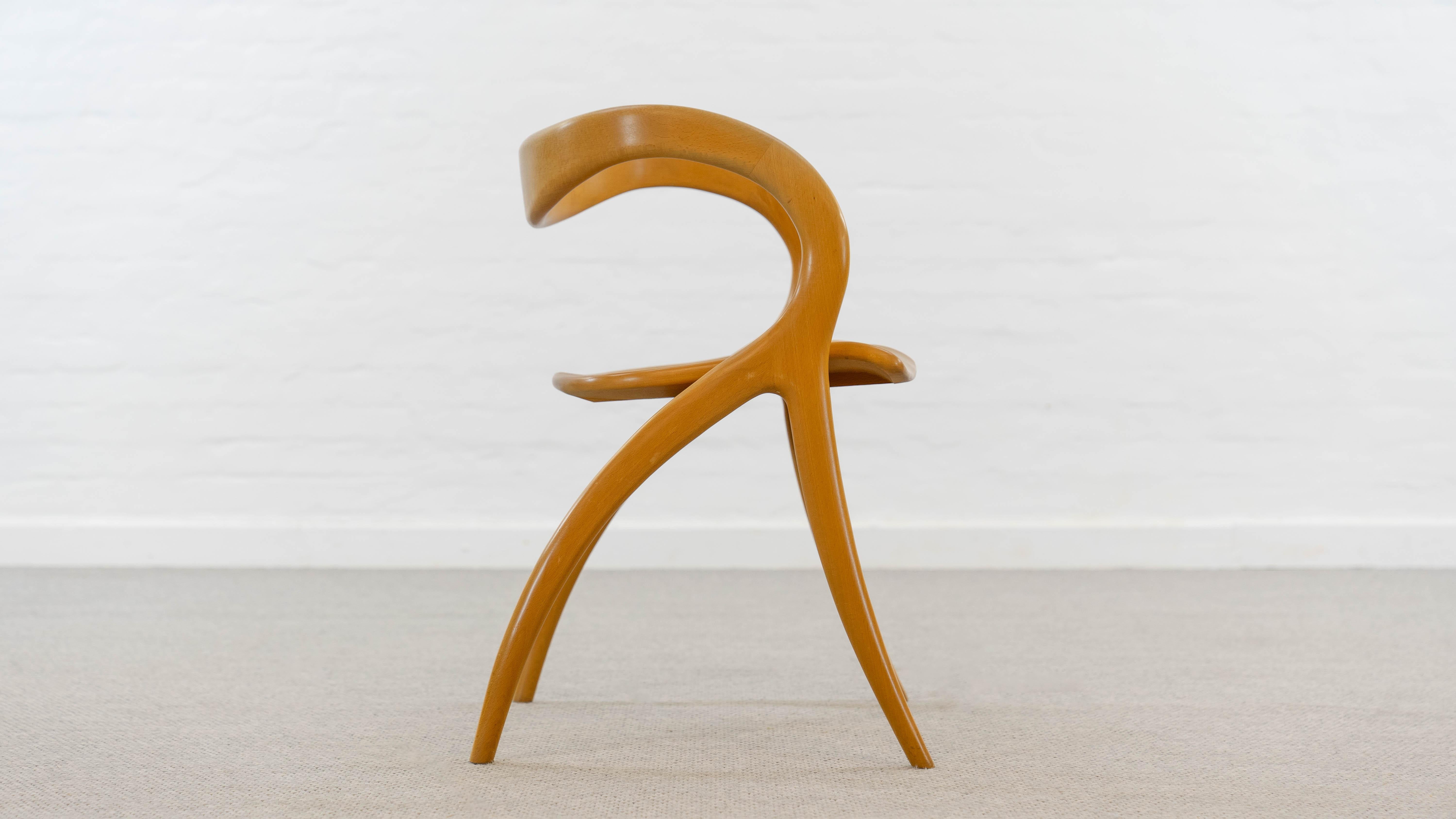 Organic Curved Armchair by A. Sibau, Italy 1