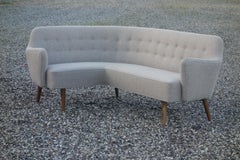 Organic Curved Danish Modern Sofa in Style of Finn Juhl, Niels Vodder, 1950s