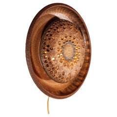 Organic Danish Mid-Century Ceramic Wall Sconce 1970