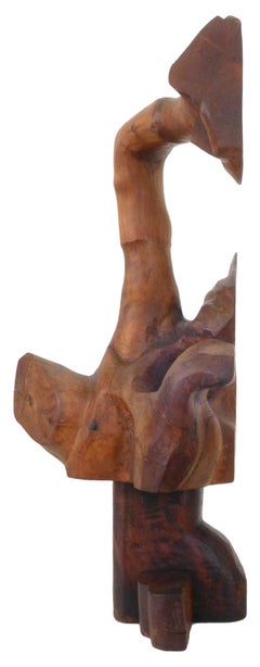 Organic Design Carved Wood Sculpture
