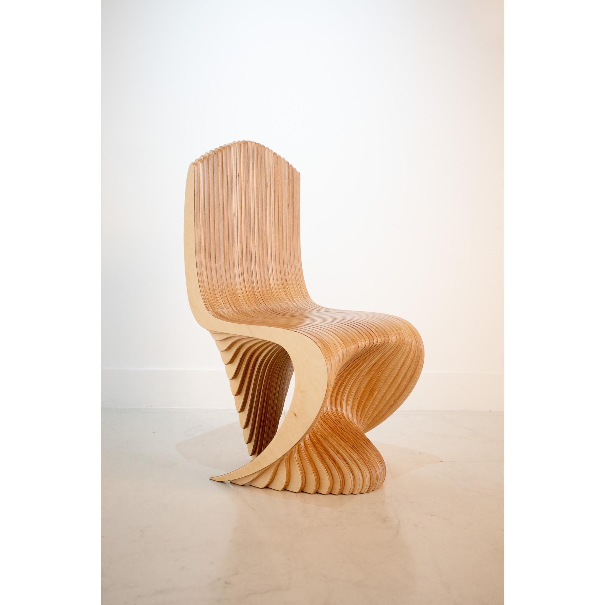 Organic Modern Organic Design dining chair, handmade in the U.K by Antique modern Mix