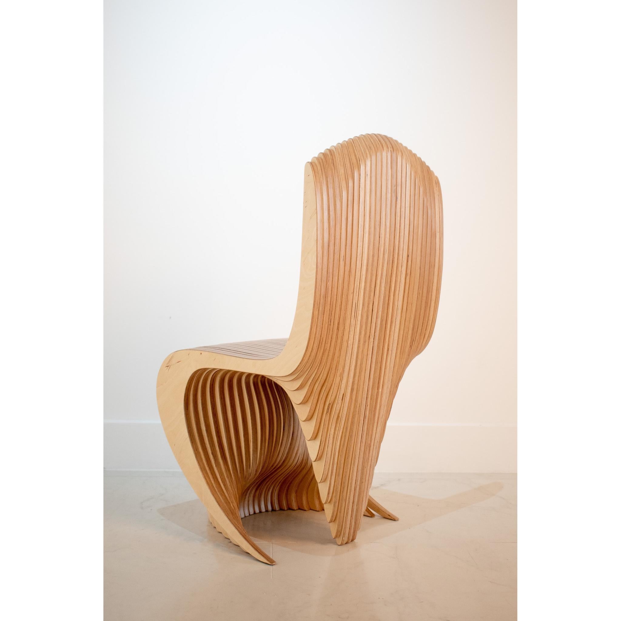 British Organic Design dining chair, handmade in the U.K by Antique modern Mix