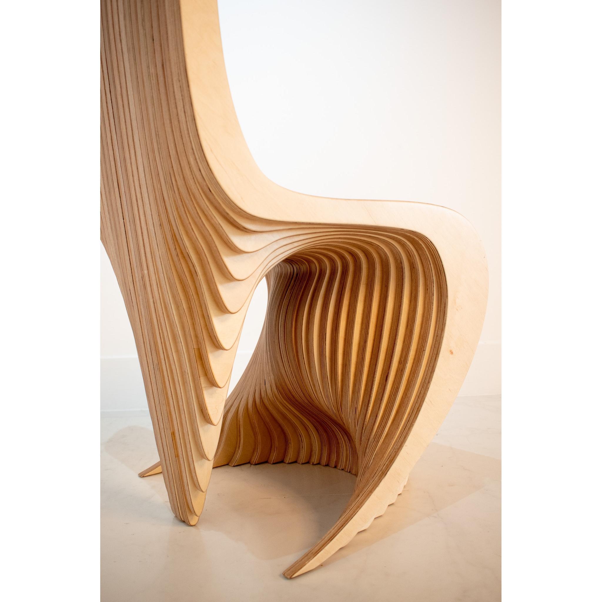 Birch Organic Design dining chair, handmade in the U.K by Antique modern Mix
