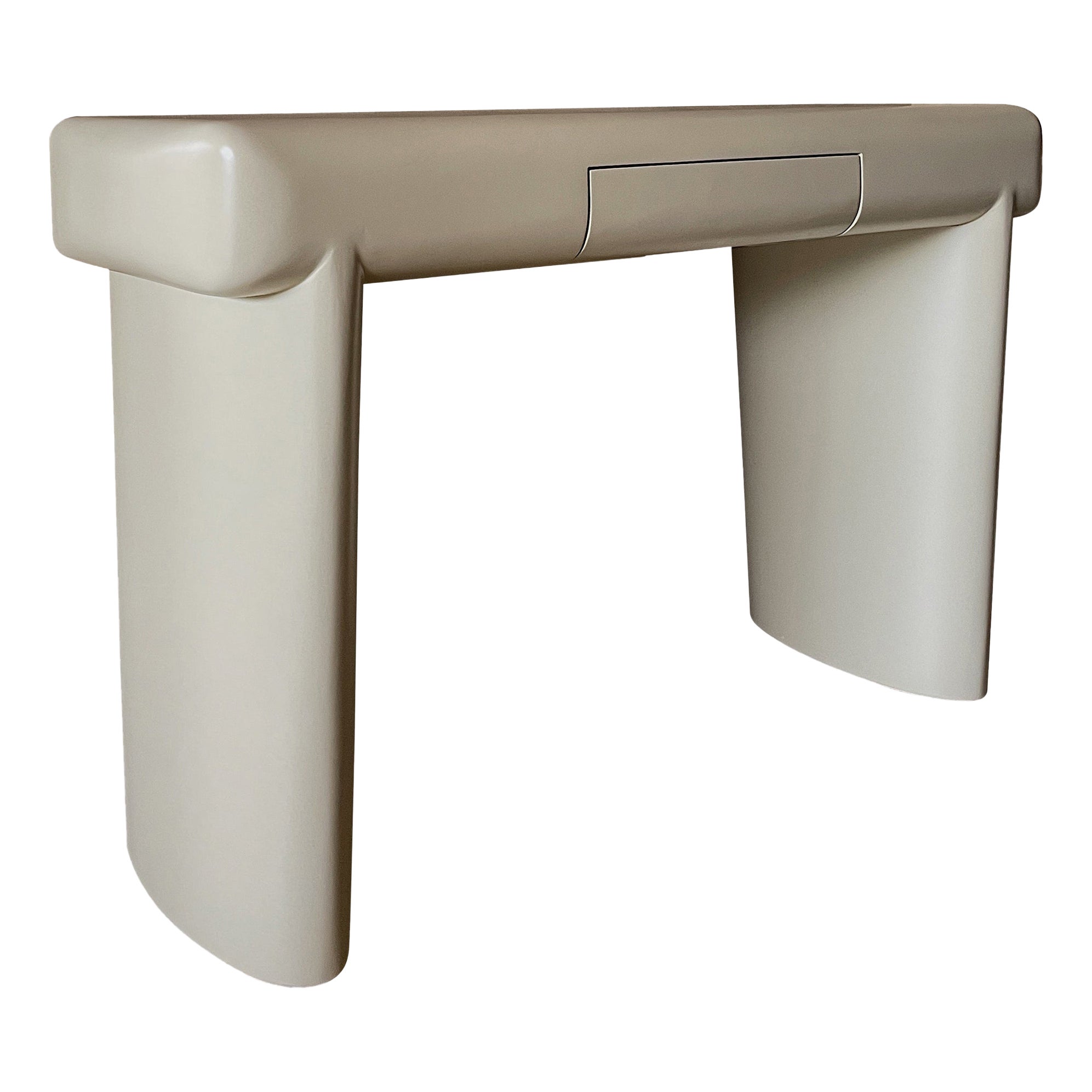 Organic Design, Natural Beige Working Desk in MDF Frame, with drawer by kar