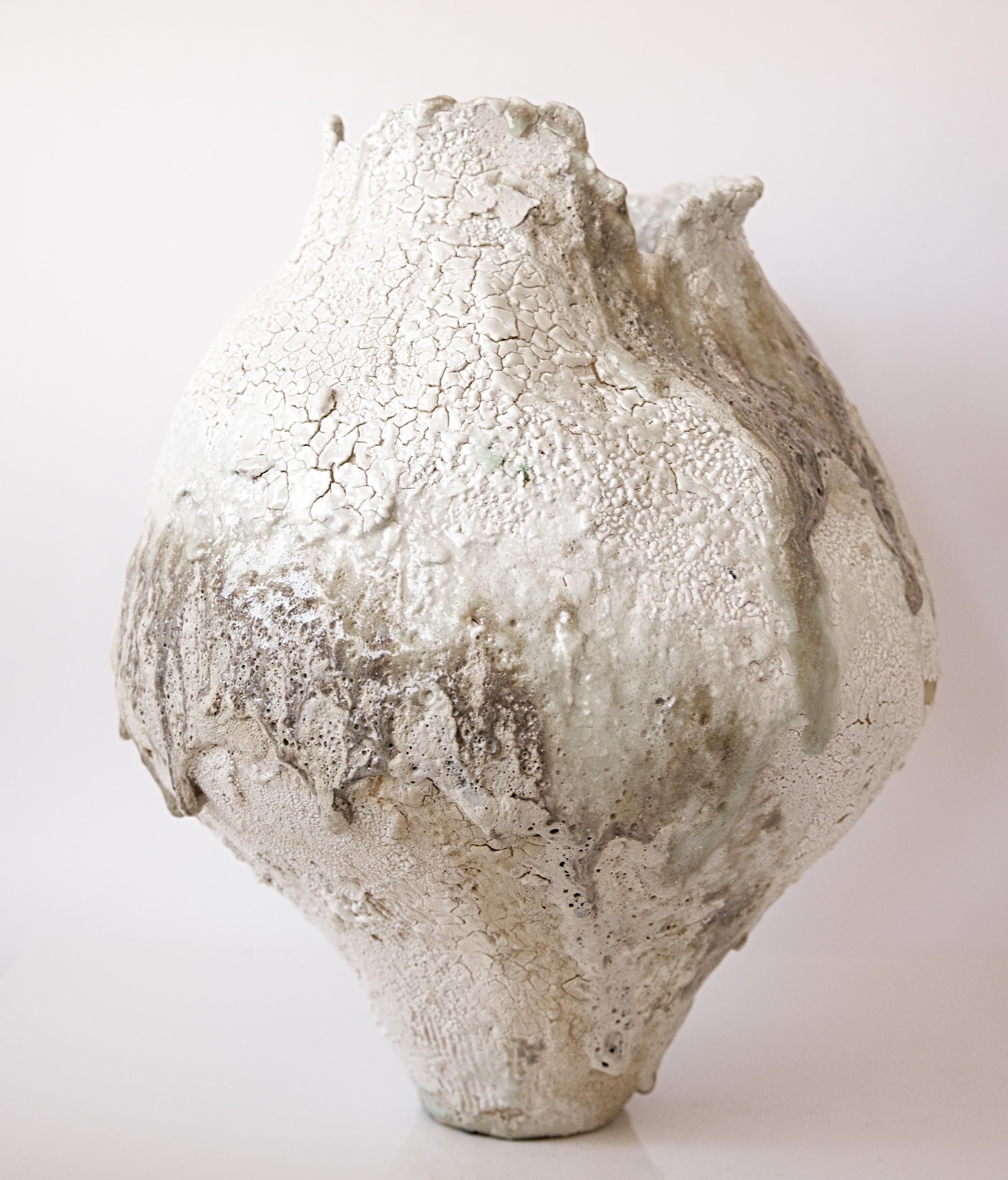 Céramique Organic Drift Series Vase de forme libre Hand Made II en vente