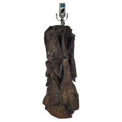 Organic Driftwood Sculptural Table Lamp