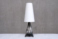 Organic Elisabeth Loholt Three Legged Ceramic Table Lamp, Denmark, 1960s