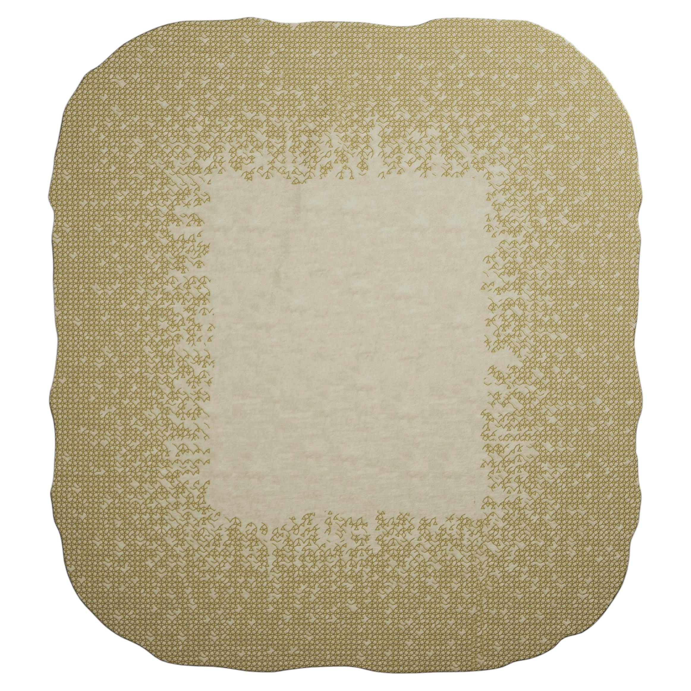 Organic Embera Rug With Green Hues
