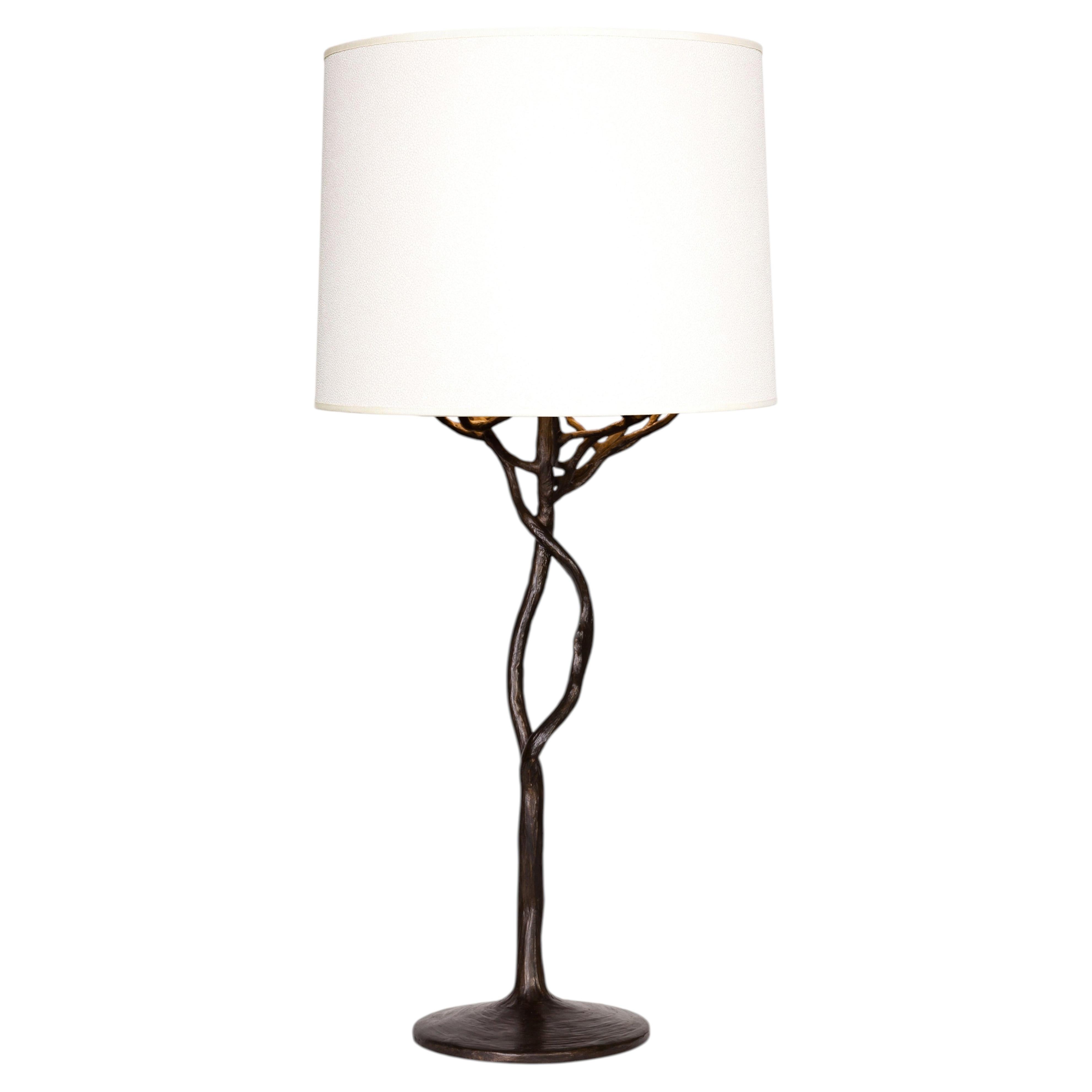 Organic 'Etna' Table Lamp, Bronze Plaster, Handmade by Benediko
