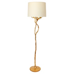 Organic Etna Tree Branch Floor Lamp in Antique Gold