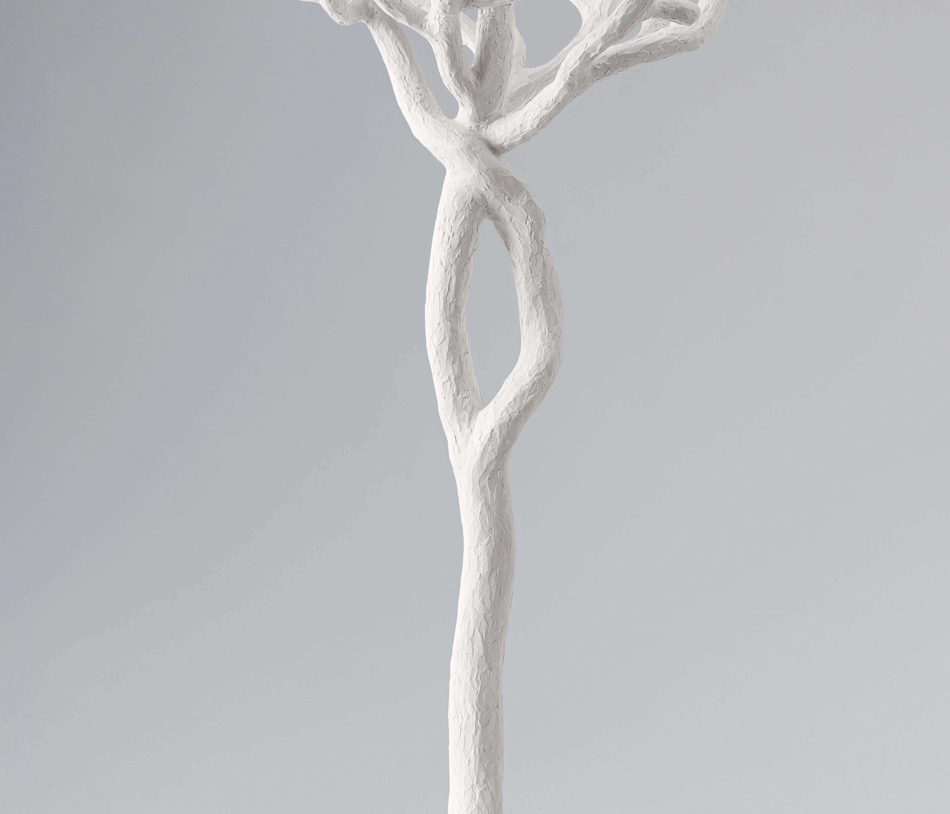 Organic Modern Organic 'Etna' Tree Branch Table Lamp in White Plaster by Benediko For Sale