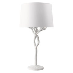 Lámpara de sobremesa orgánica "Etna" de escayola blanca by Benediko